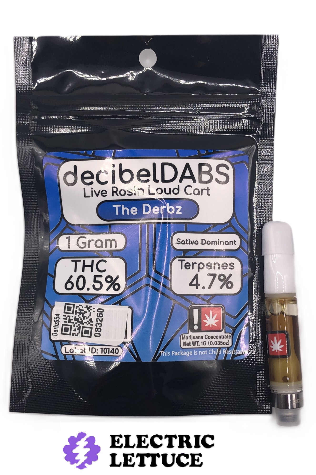 Decibel The Derbz Live Rosin Cartridge 1g