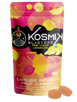 Kosmik Blaster Pink Lunar Lemonade Gummies 100mg 20pk (V/GF)