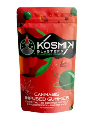 Kosmik Blaster Planetary Punch Gummies 100mg 20pk (V/GF)