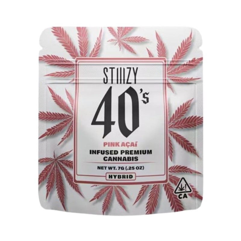 Stiiizy 40's Pink Acai (H) Infused Flowers 7g