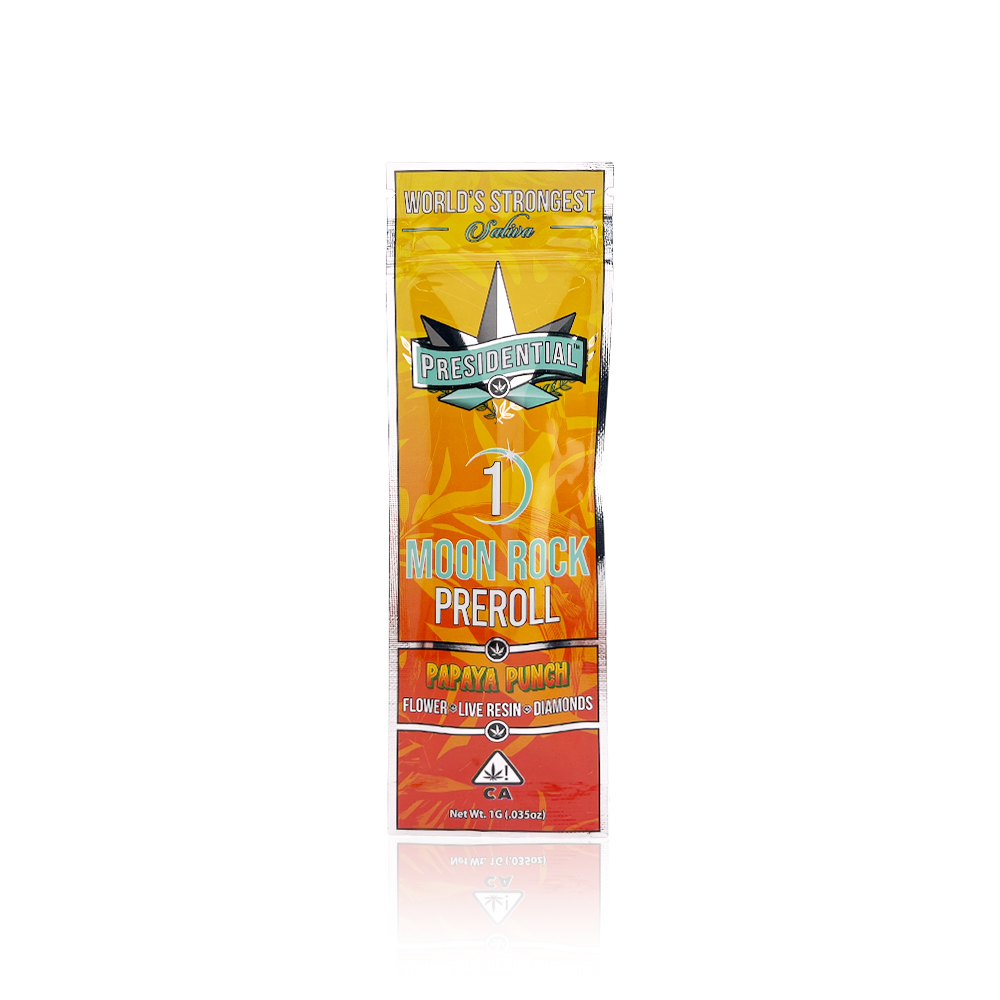 PRESIDENTIAL - Infused Preroll - Papaya Punch - Moon Rock Joint - 1G