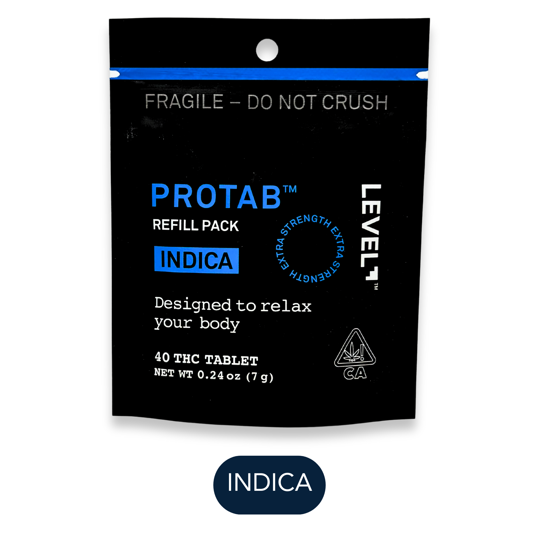 Level - Protab - Refill - Indica - 40pk - 1000mg