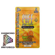 Puff Diamond Infused Preroll 5pk 2.5g - Tangerine Dream (S)