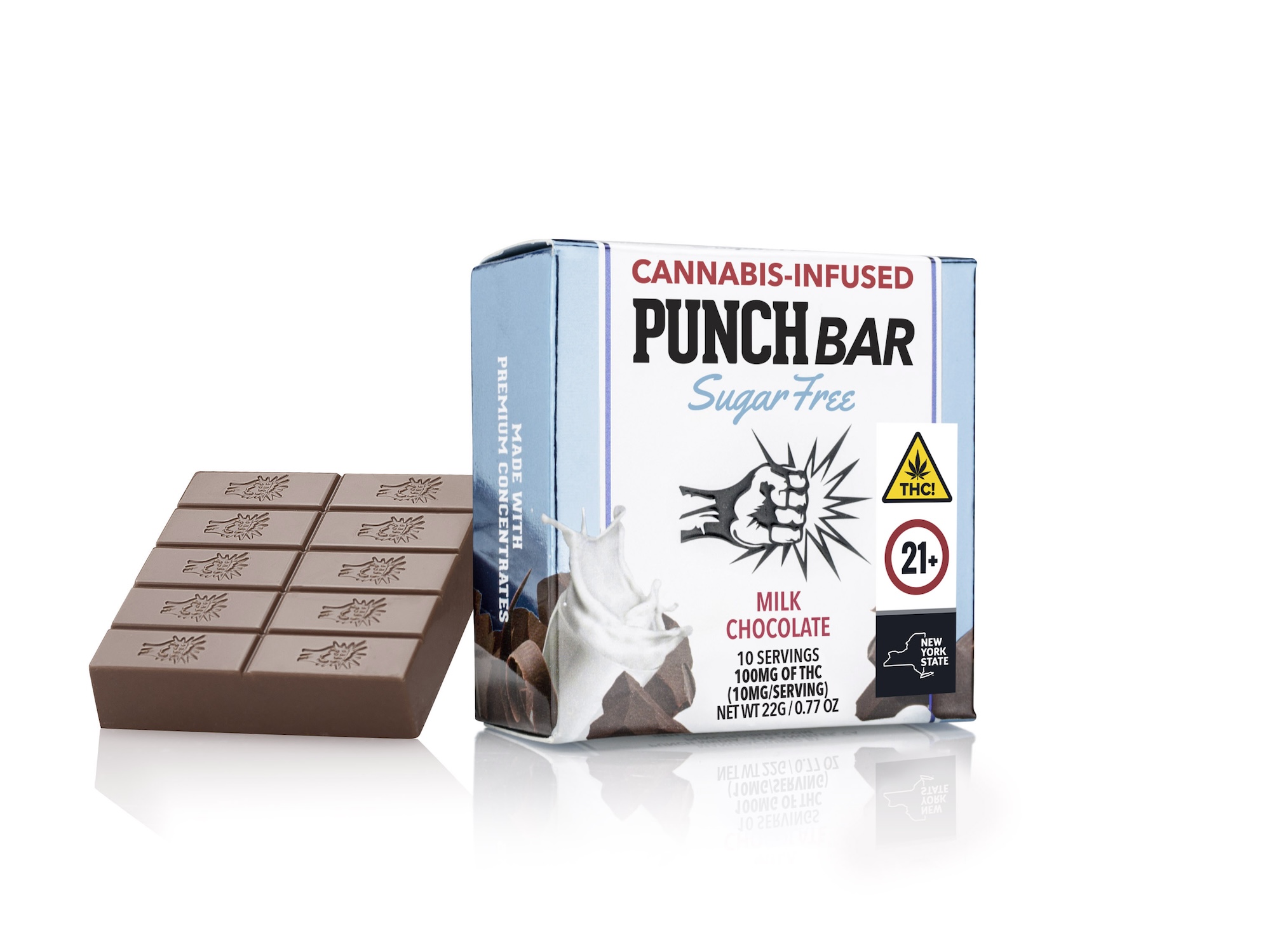 Sugar Free Milk Chocolate 100mg Bar | Punch