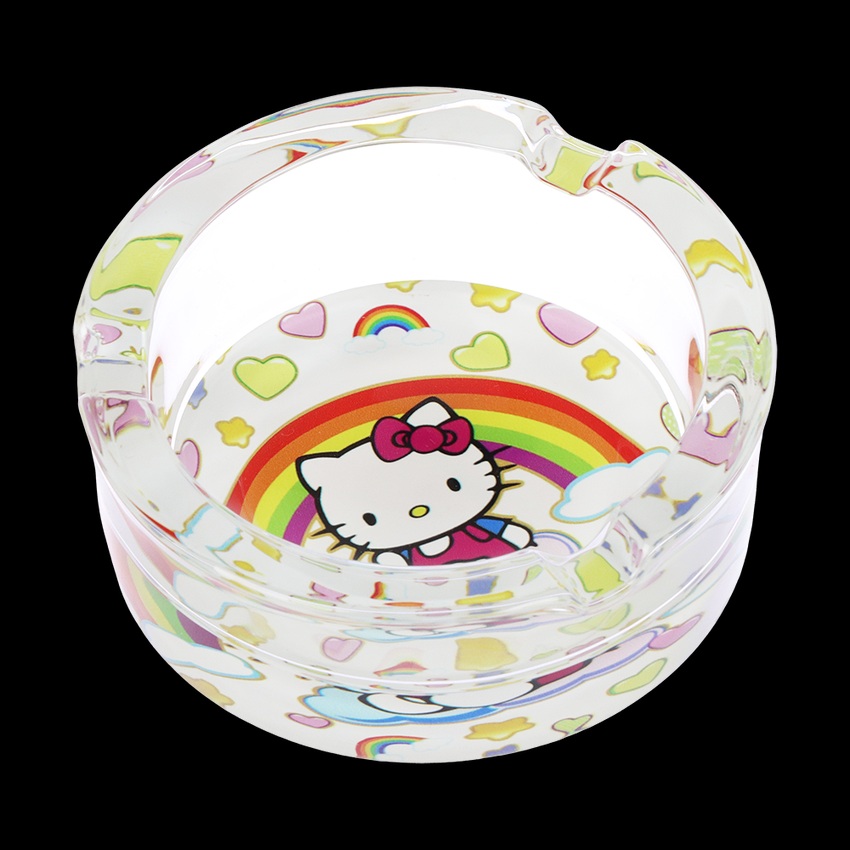 3.3" Glass Kitty Ashtray