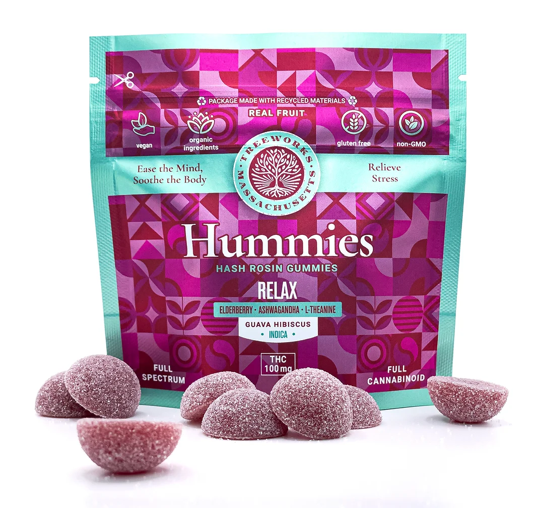 Relax | Guava Hibiscus Hash Rosin Hummies | 20pk | 100mg