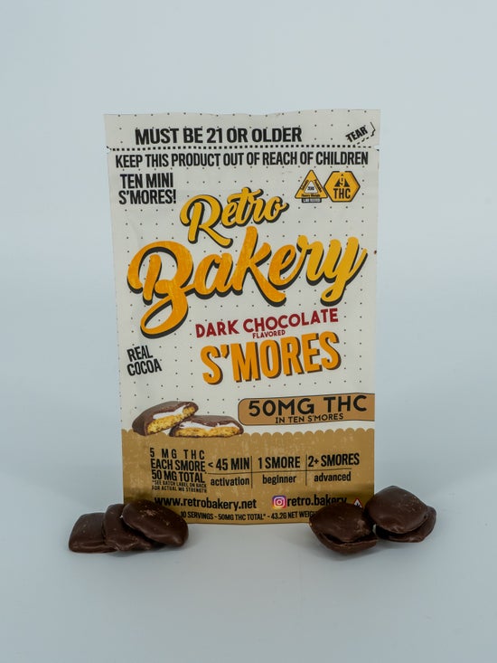 Retro Bakery | S'Mores Dark Chocolate THC | 50mg THC