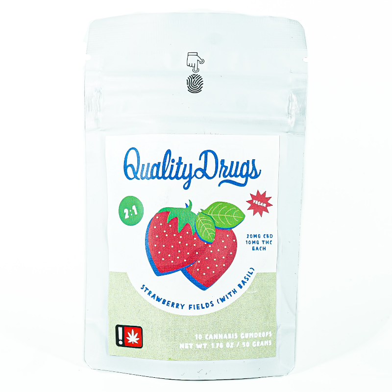 Quality Drugs Strawberry Fields 2:1 10pk Gumdrops