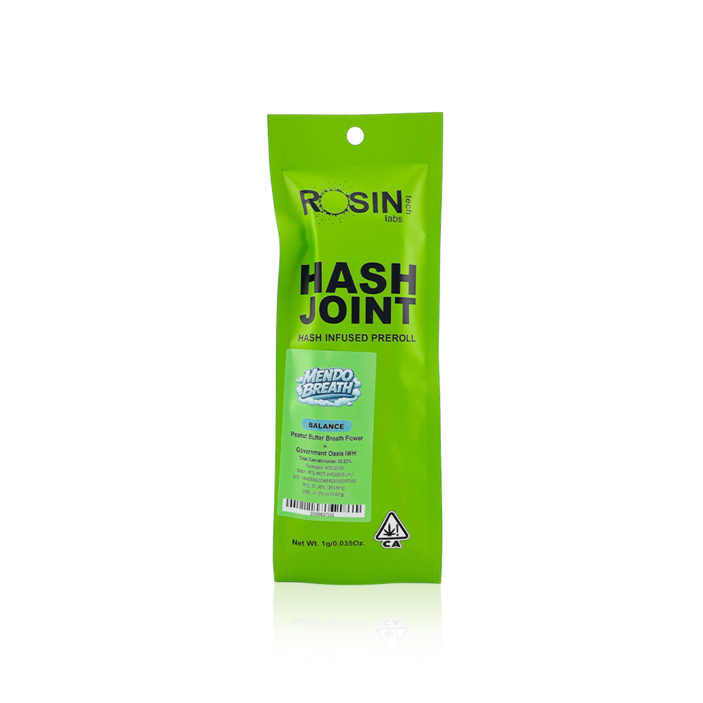 ROSINTECH - Infused Preroll - Mendo Breath - Hash Joint - Balance - 1G