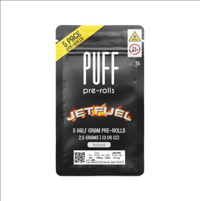 PUFF | Jet Fuel | pre-rolls 5pk | Hybrid