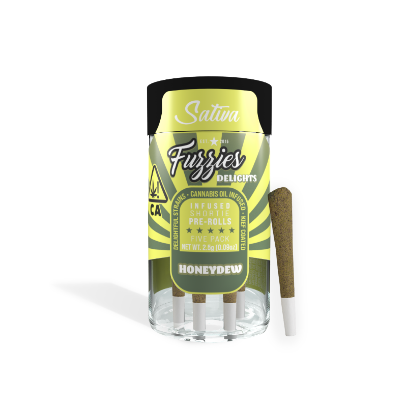 Fuzzies Delights Honeydew (S) Mini Preroll 5pk 2.5g
