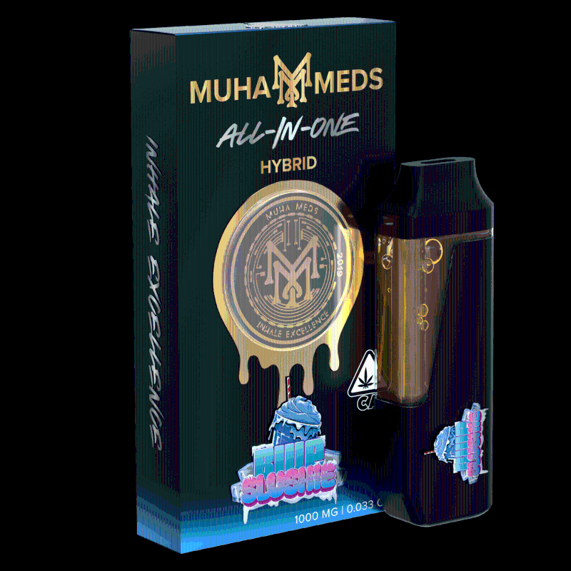 Muha Meds Blue Slushie (H) AIO 1g