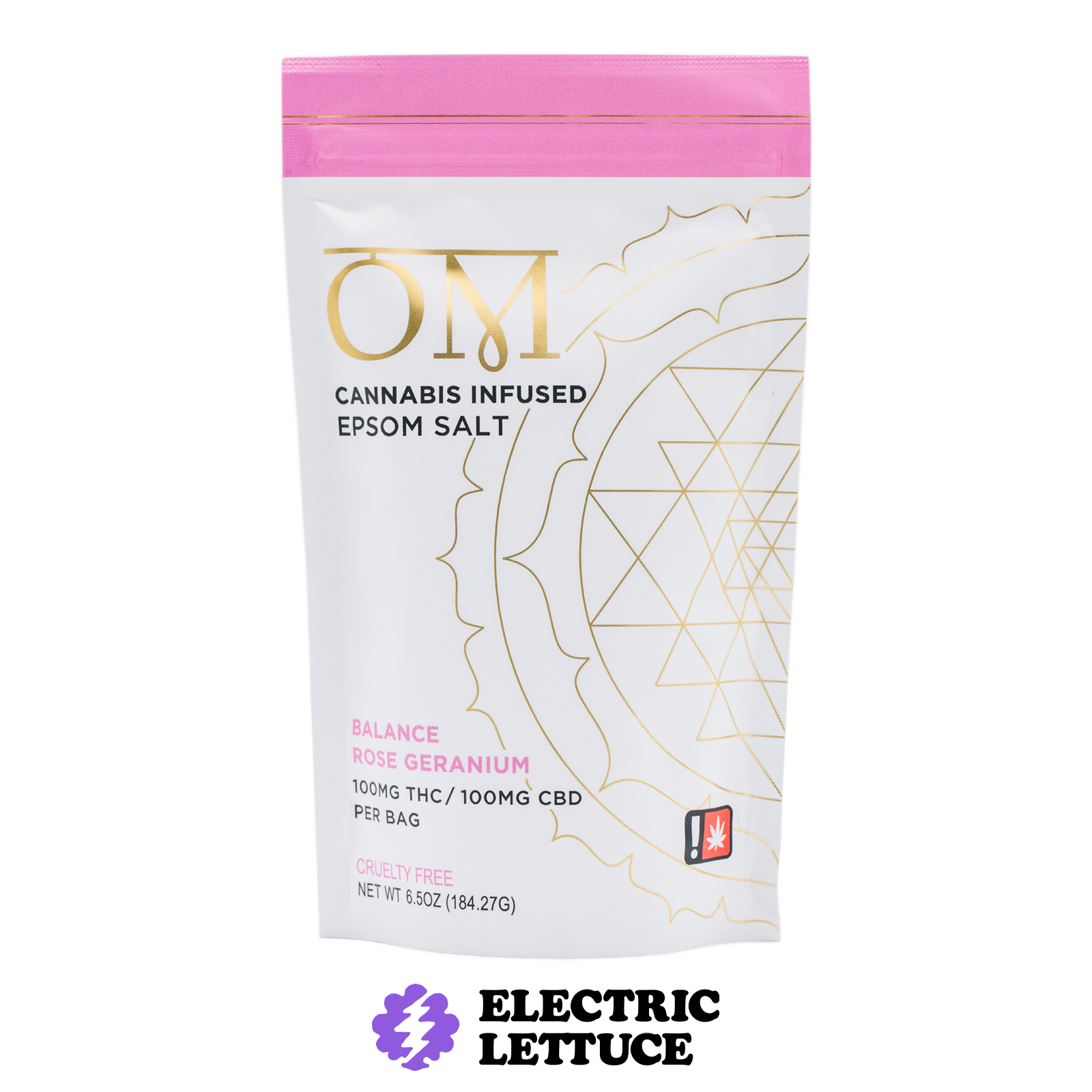 OM Rose Geranium Balance Bath Salts