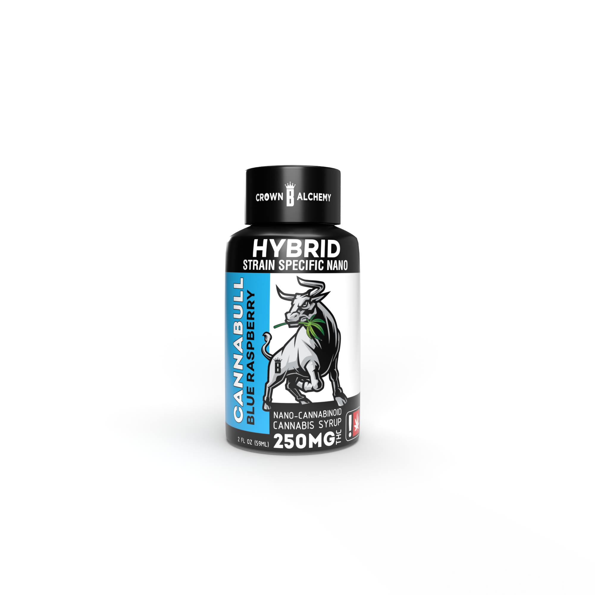 Cannabull Blue Raspberry THC Syrup 250mg