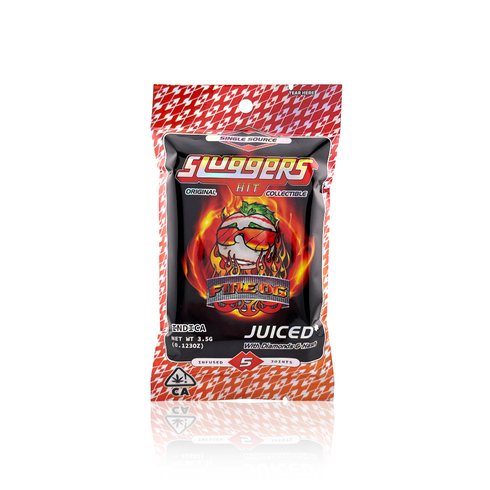 SLUGGERS HIT - Infused Preroll - Fire OG - 5-Pack - 3.5G