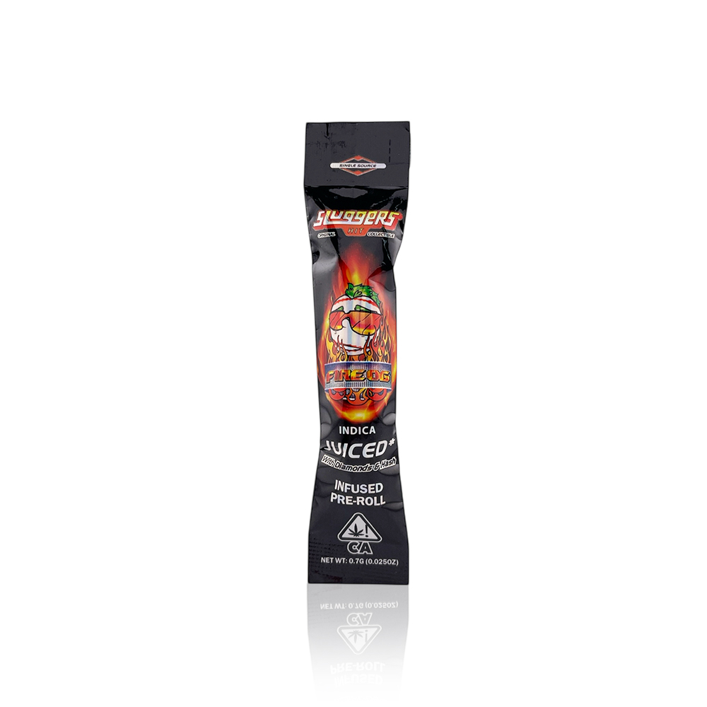 SLUGGERS HIT - Infused Preroll - Fire OG - Diamonds & Hash - .7G