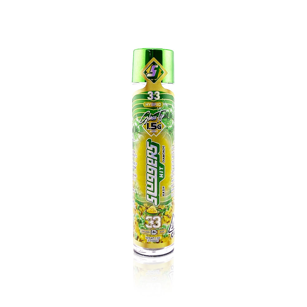 SLUGGERS HIT - Infused Preroll - 33 - Hash Diamonds - 1.5G
