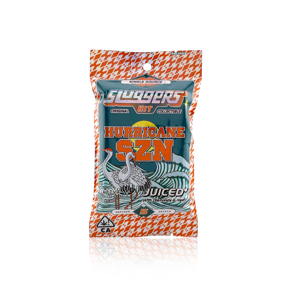 SLUGGERS HIT - Infused Preroll - Hurricane SZN - 5-Pack - 3.5G