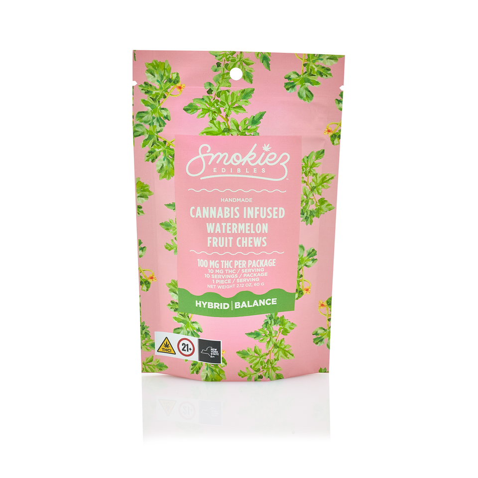 Smokiez 10pk Fruit Chews Watermelon