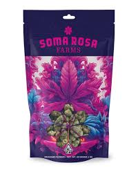 Soma Rosa Farms Sungrown Flower 28g Ounce - LA Kush Cake (I)