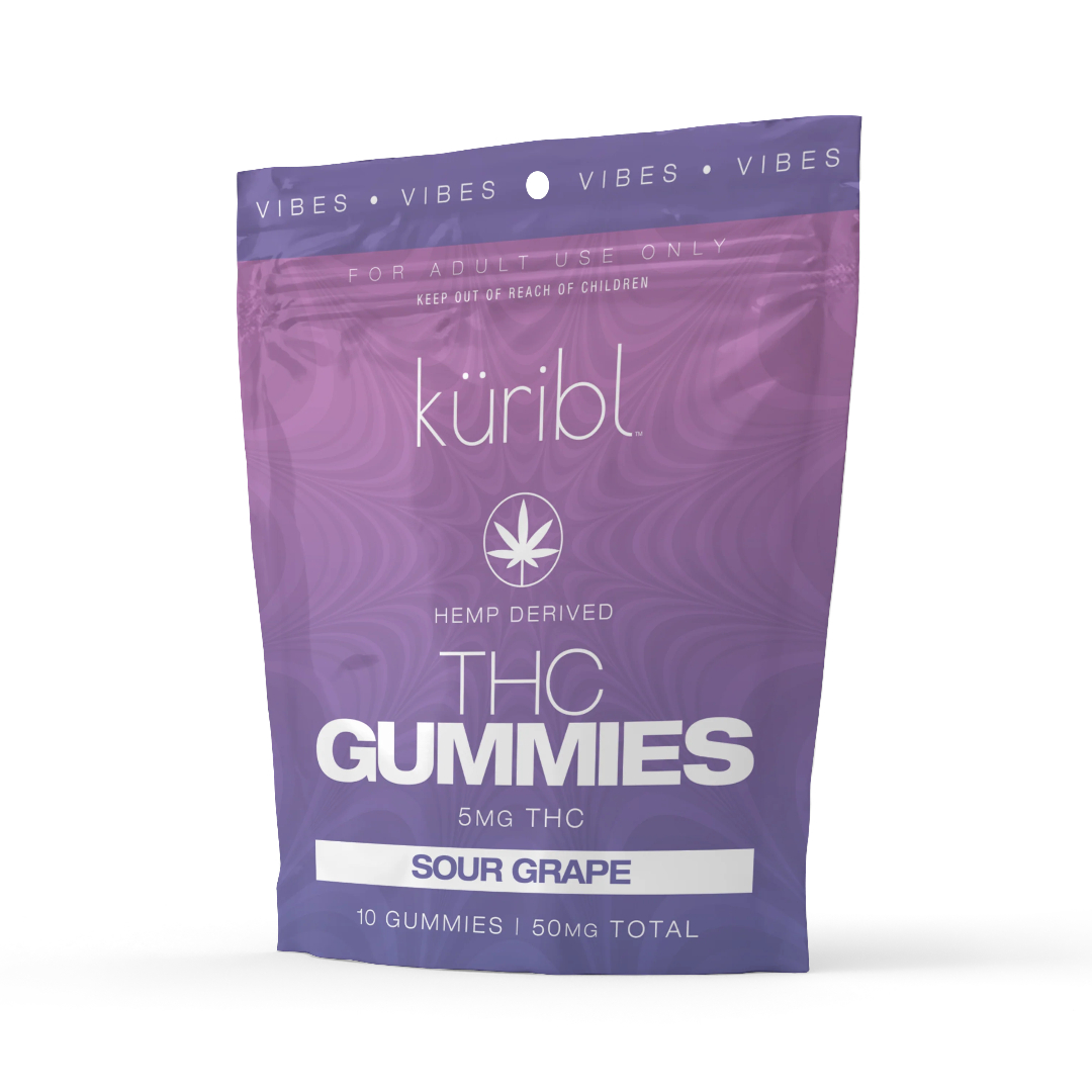küribl | Vibes THC Gummies | Sour Grape