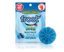Froot Gummy 100mg - Sour Blue Razz (H)