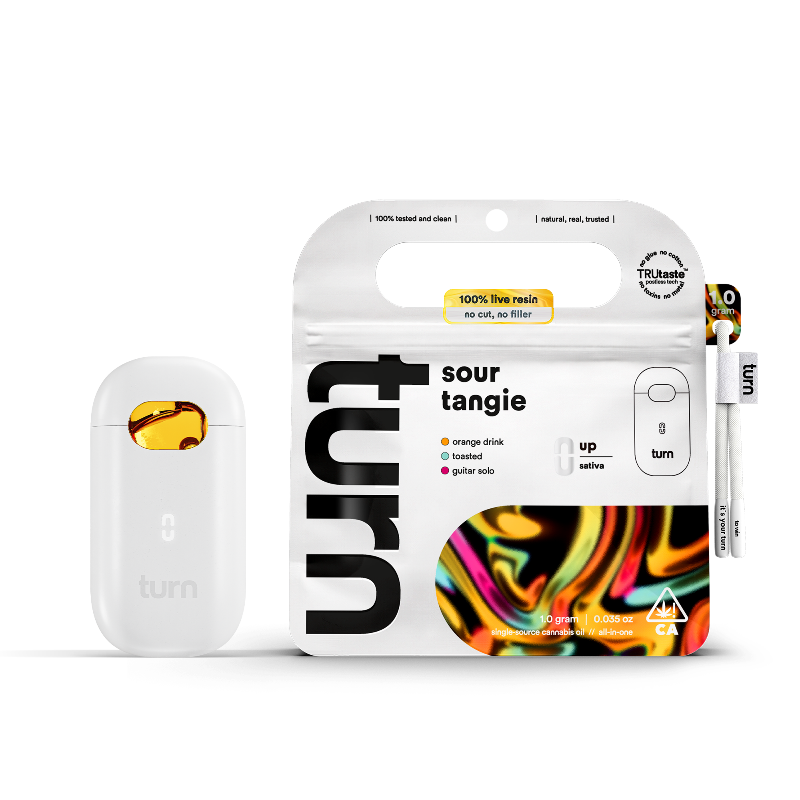 Turn - Sour Tangie turnone Up Live Resin AIO 1g