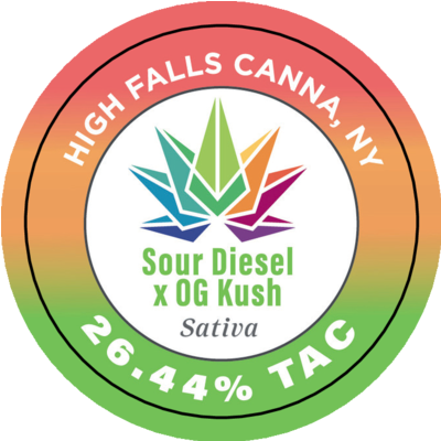 Sour Diesel x OG Kush 3.5g Flower Jar | High Falls Canna
