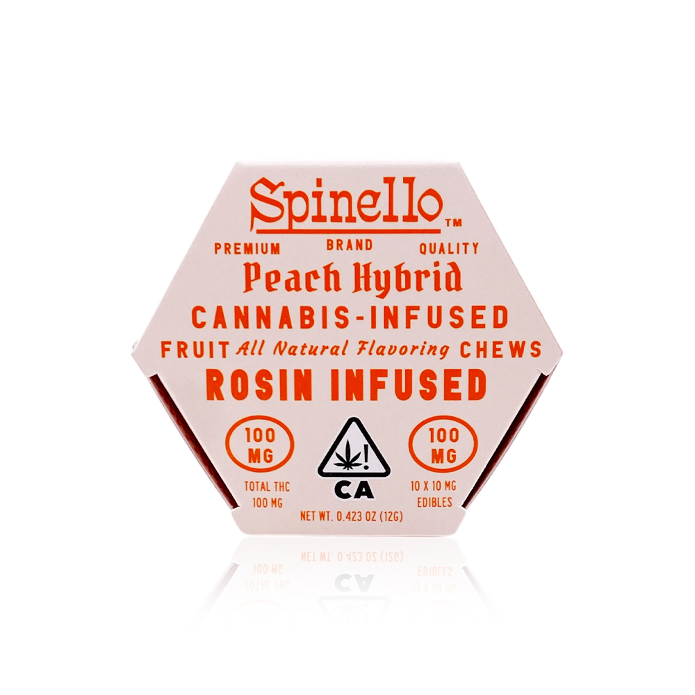 SPINELLO - Edible - Peach - Fruit Chews - 100MG