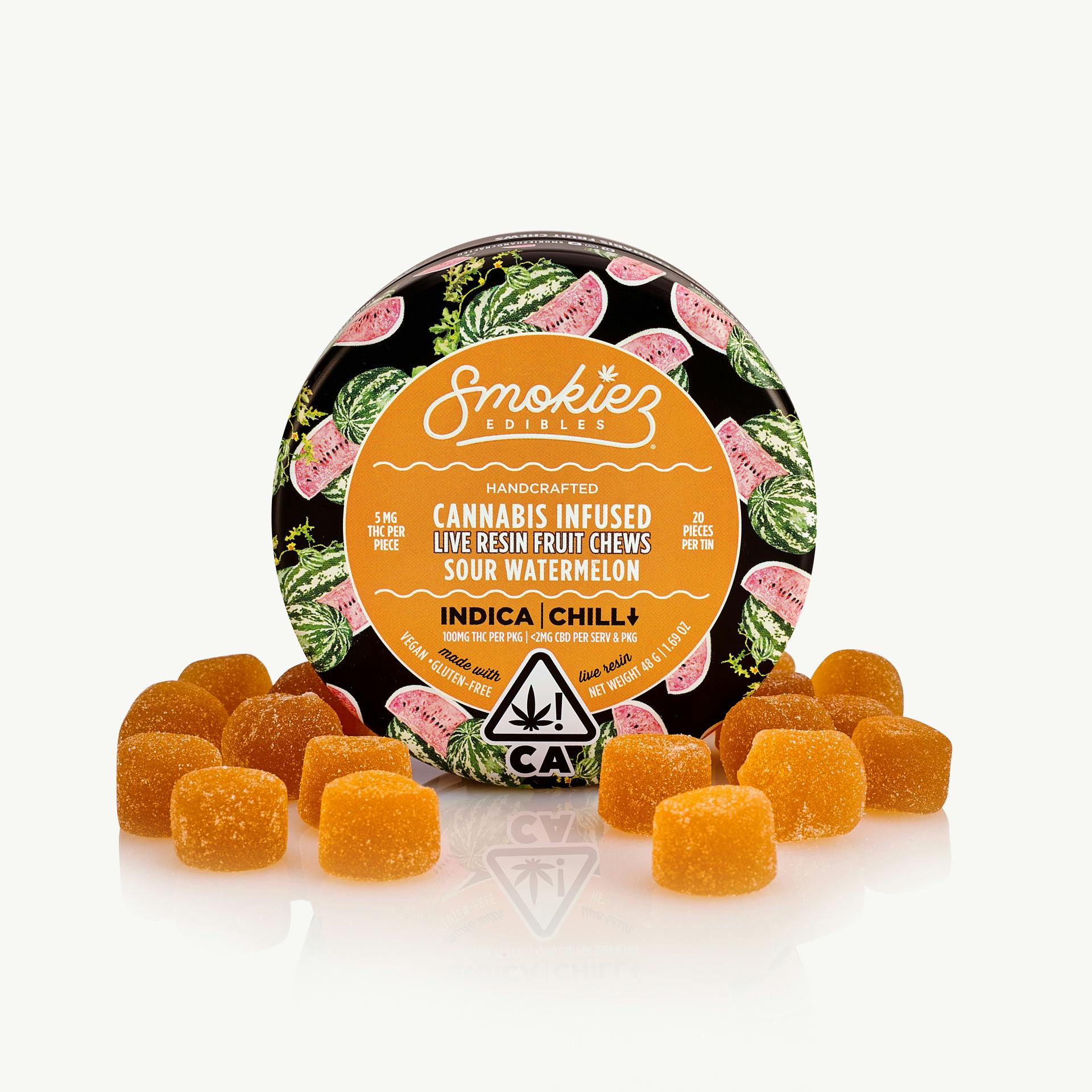 Smokiez Sour Watermelon (I) LR Gummies 100mg