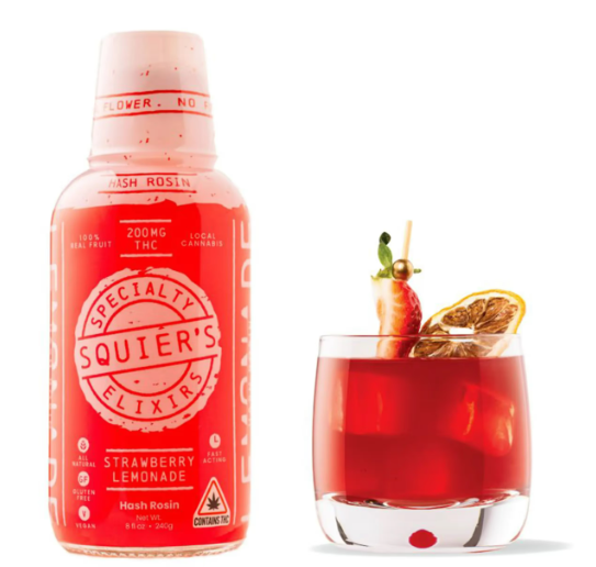 Squier's Strawberry Lemonade Elixir 200mg 8oz (V/GF)