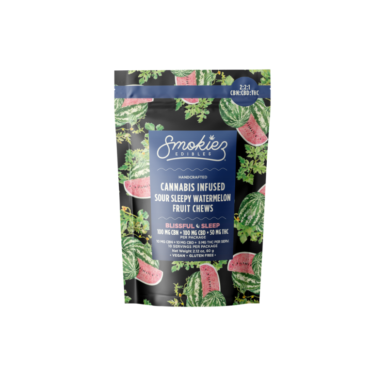 Smokiez Sour Watermelon CBN Trifecta (I) Gummies 300mg