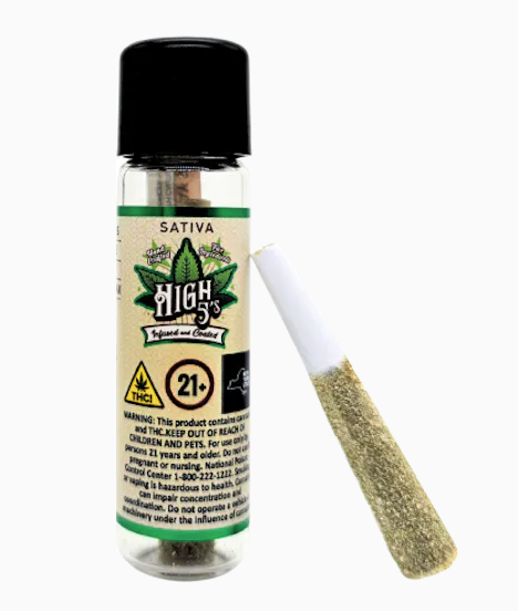 High 5's Durban Poison X Blue Dream | infused Sativa pre-roll (single)