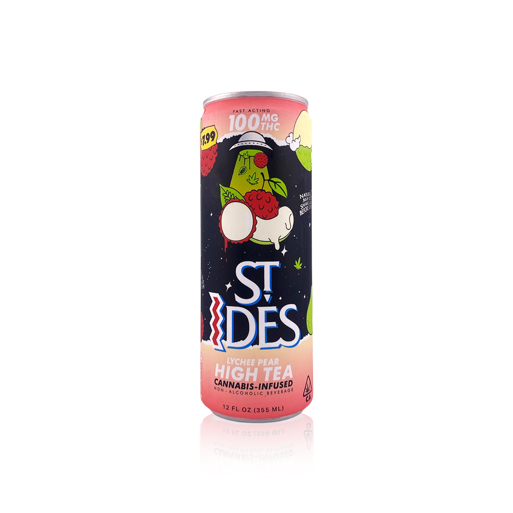 ST IDES - Drink - Pear Lychee Tea - High Tea - 12oz - 100MG