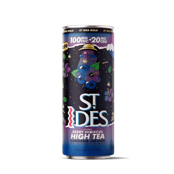 St. Ides High Tea 100mg(THC) 20mg(CBN) - Nighttime Berry Hibiscus (I)