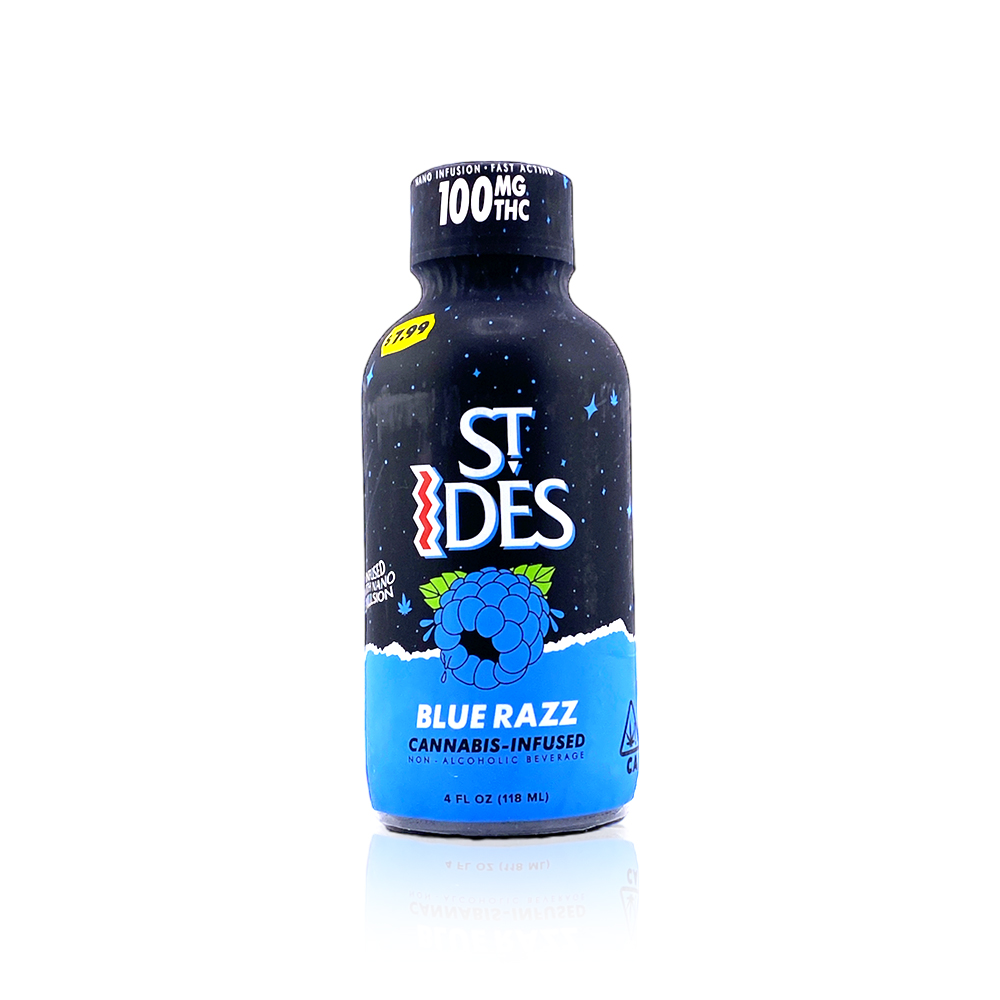 ST IDES - Drink - Blue Razz - 4oz Shot - 100MG