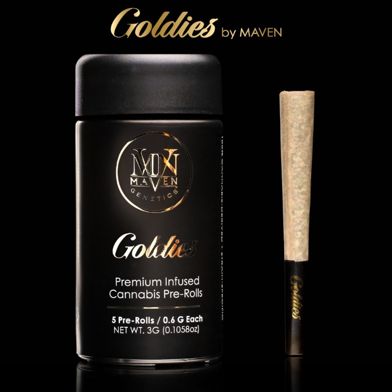 Maven Goldies Lipstain (I/H) Infused Preroll 5pk 3g