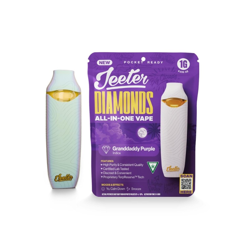 Jeeter Granddaddy Purple (I) Diamonds AIO 1g