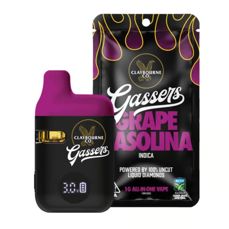 Claybourne Grape Gasolina (I) Diamonds AIO 1g