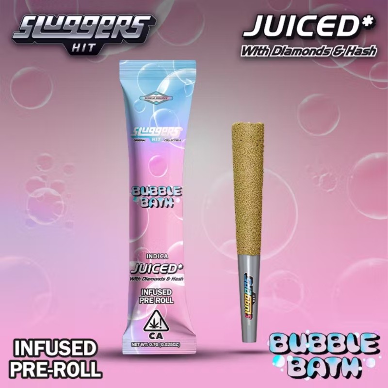 Sluggers Bubble Bath (I) Infused Preroll .7g