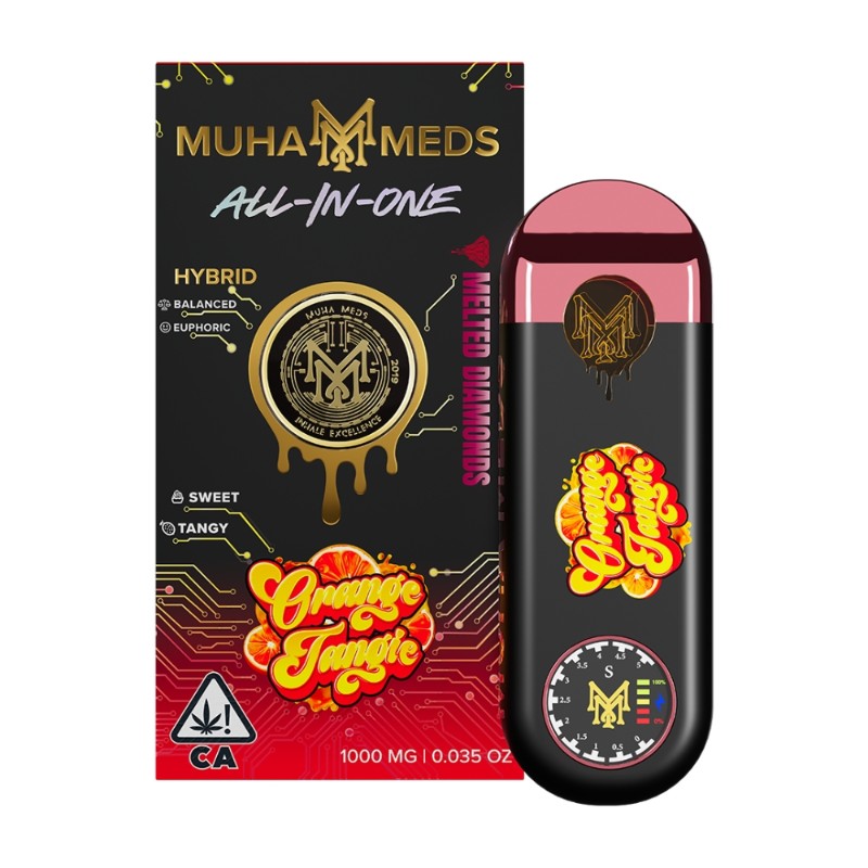 Muha Meds Orange Tangie (H) Melted Diamond AIO 1g