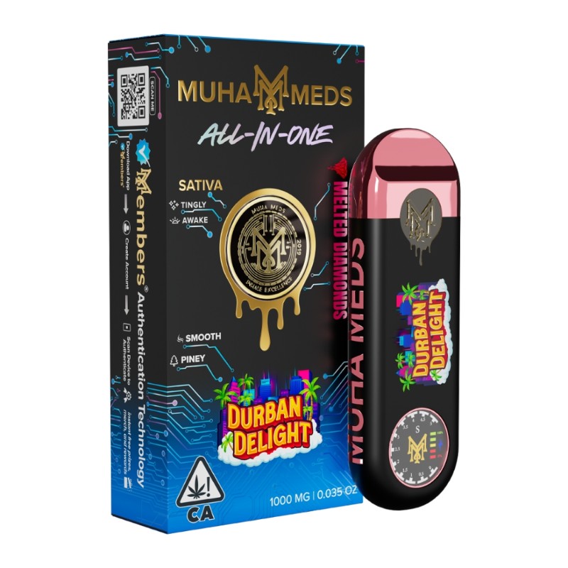 Muha Meds Durban Delight (S) Melted Diamonds AIO 1g
