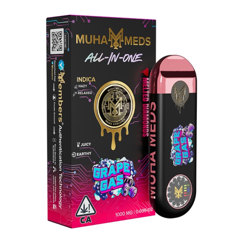 Muha Meds Grape Gas (I) Melted Diamonds AIO 1g