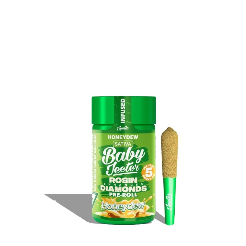 Baby Jeeter Honeydew (S) Rosin Infused Preroll 5pk 2.5g