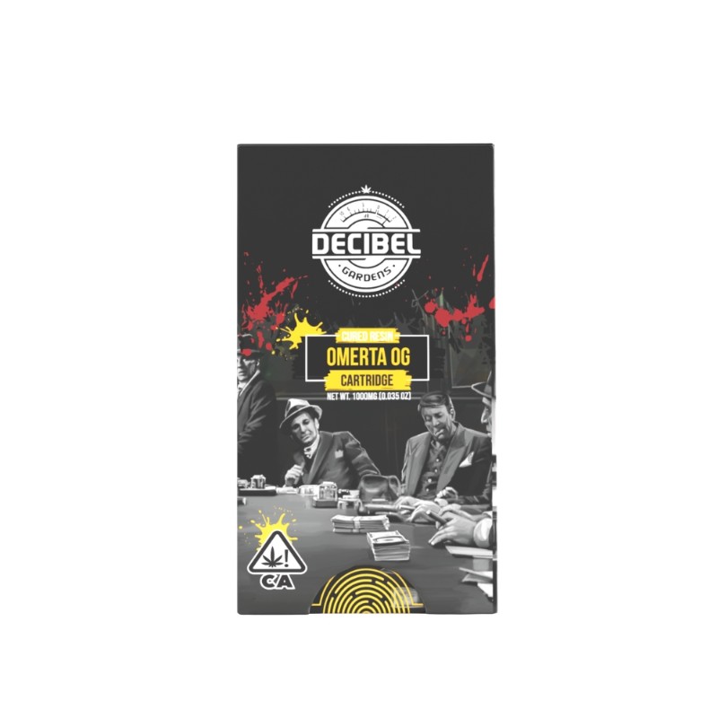Decibel Gardens Omerta OG (I/H) Cured Resin Cart 1g