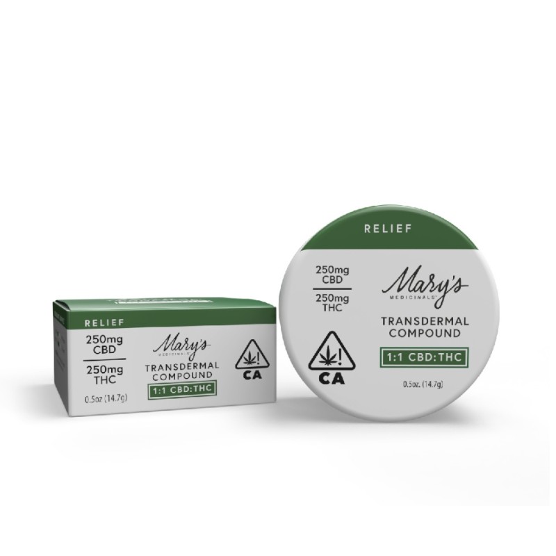 Mary's Transdermal 1:1 Compound 250:250mg .5oz