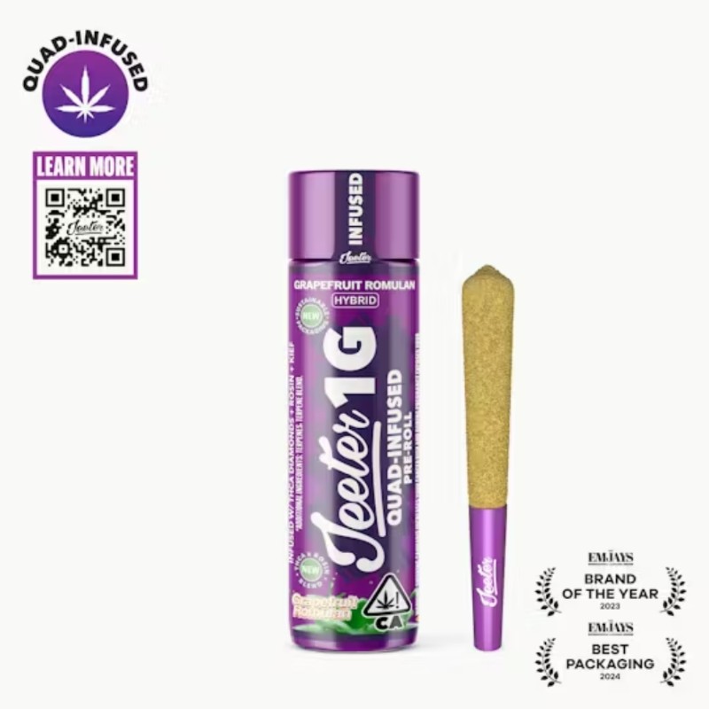 Jeeter Grapefruit Romulan (H) Rosin infused Preroll 1g