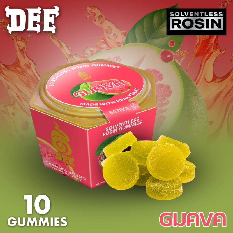 Dee Refresh Guava (S) Rosin Gummies 100mg