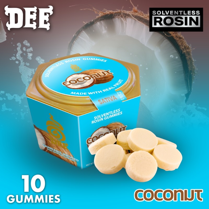 Dee Active Coconut (S) Rosin Gummies 100mg