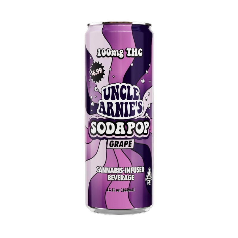Uncle Arnie's Grape Soda Pop 12oz 100mg